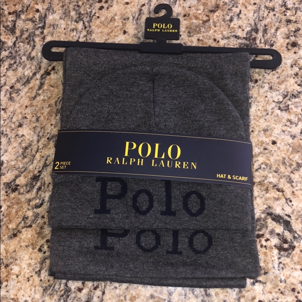 BNWT Polo Ralph Lauren Hat and Scarf set